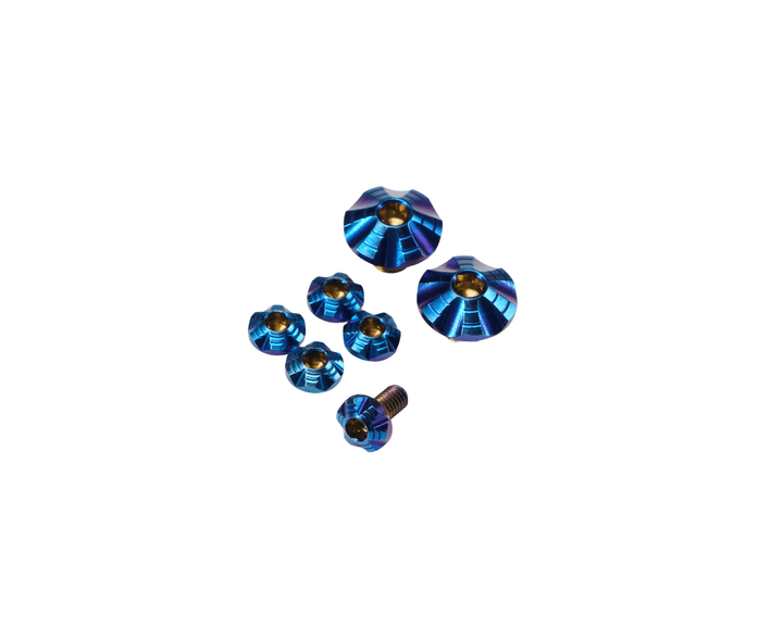 Dr. Black Stainless Steel Custom Grip Screw Set for Aluminum Grip (7pcs) -Type A - Bang Bang Airsoft