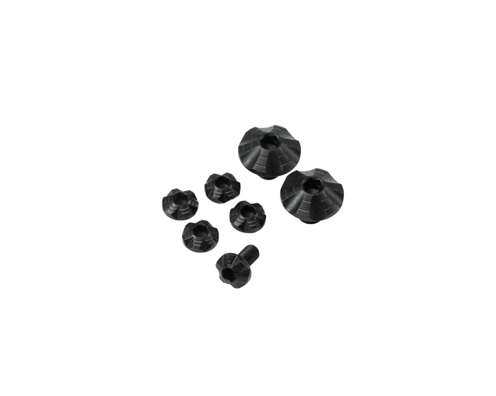 Dr. Black Stainless Steel Custom Grip Screw Set for Aluminum Grip (7pcs) -Type A - Bang Bang Airsoft