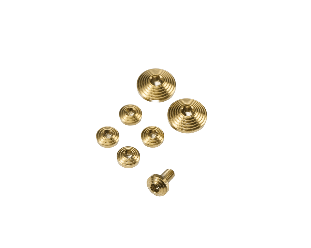 Dr. Black Stainless Steel Custom Grip Screw Set for Aluminum Grip (7pcs) -Type C - Bang Bang Airsoft
