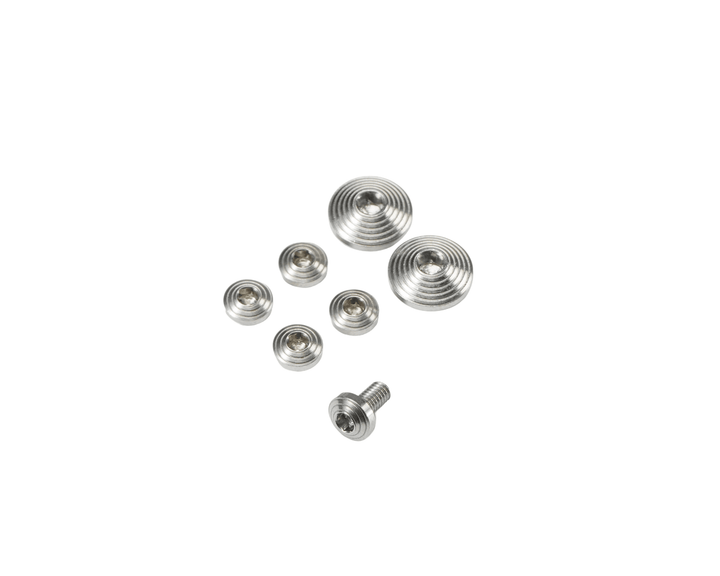 Dr. Black Stainless Steel Custom Grip Screw Set for Aluminum Grip (7pcs) -Type C - Bang Bang Airsoft
