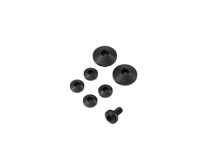 Dr. Black Stainless Steel Custom Grip Screw Set for Aluminum Grip (7pcs) -Type C - Bang Bang Airsoft
